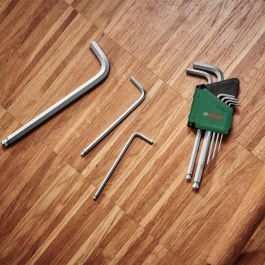 Bosch BOS4053423302240 Juego de llaves Allen 9 piezas