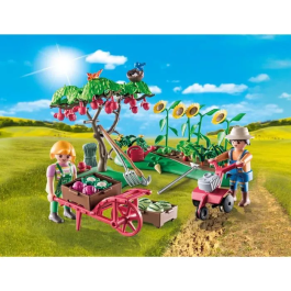 Playmobil Starter Pack Huerto con Figuras y Accesorios de Jardinería, Ideal para Niños