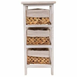 Mesita de Noche Alexandra House Living Blanco 25 x 57 x 25 cm Mesita de Noche Alexandra House Living Blanco 25 x 57 x 25 cm