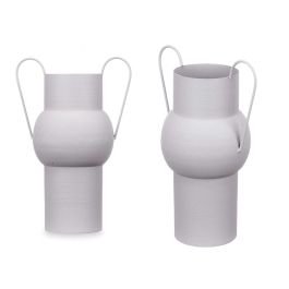Jarron Acero Abombado Gris Pastel Med Giftdecor 22X32CM (6 Unidades) Precio: 61.49999966. SKU: B1HS4JPLVK