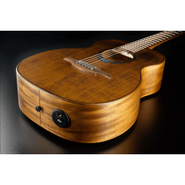 LAG Guitarra Acústica Travel A/E Blue Wave 1 Electroacústica Folk Cedro Rojo Macizo Color Marrón Natural Acabado Satinado