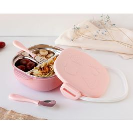 Caja Almuerzo Cuadrado Acero Inoxidable Rosa Precio: 9.89000034. SKU: B1DMJ3BTJZ