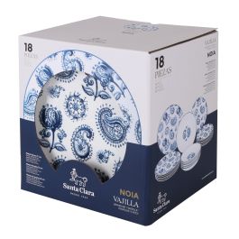 Santa Clara Vajilla Redonda Noia 18 Piezas (2 Unidades)