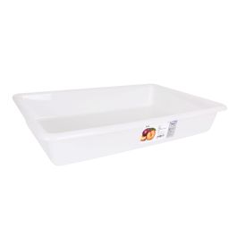Cubeta Blanca 50x34x8 cm / 8.6L Bob - Dem (12 Unidades) Cubeta Blanca 50x34x8 cm / 8.6L Bob - Dem (12 Unidades)