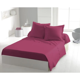 Lovely Home LOV3701393716062 Sábana Encimera 100% Algodón 180x290 cm - 1 Persona - Fucsia