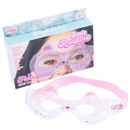 Nice Mascarilla de Ojos Refrescante Reutilizable con Gel, Forma de Gato - Enfría en Nevera, +3 Años