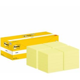 Post-It 7100319213 Notas Adhesivas 18+6 Blocs 100 Hojas 76x76mm Canary Yellow Caja Cartón