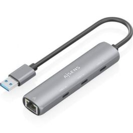 Aisens ASUC-4P037-GR Hub USB 3.0 a Ethernet Gigabit y 3xUSB-C 5G, Gris, 15cm Precio: 17.5899999. SKU: B172VZTTHY