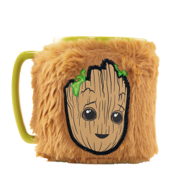 Pyramid Taza con funda de peluche Groot Guardianes de la Galaxia Marvel de cerámica 440ml