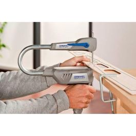 DREMEL MS20-1/5 Sierra de Calar Compacta Moto-Saw 70W 2 en 1 (Estacionaria/Portátil) Variador de Velocidad 1.500-2.250 rpm para Cortes de Precisión