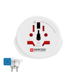 Skross Adaptador Mundial a Europa 1500211-e para Enchufes con y sin Conexión a Tierra Diseñado en Suiza Precio: 7.79000057. SKU: B19YYVVKHD