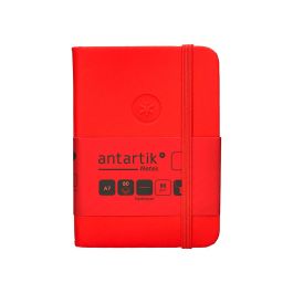 Cuaderno Con Gomilla Antartik Notes Tapa Dura A7 Hojas Lisas Rojo 80 Hojas 80 gr Fsc