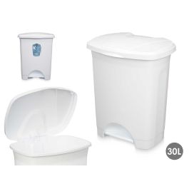 Papelera de Pedal Plástico 30L Blanco - Arte Regal 39x48x32 cm (4 Unidades) Precio: 52.5000003. SKU: B1CG8Y8CFL