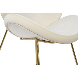 DKD Home Decor Silla Chic Blanco Dorado 57 x 73 x 63 cm