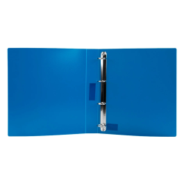 Liderpapel 43432 Carpeta 4 Anillas 25 mm Polipropileno Din A4 Azul Translucido