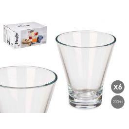 Vaso Cónico Vivalto 200 ml Vidrio Transparente 8x9.5x8 cm (24 Unidades) Precio: 17.69000035. SKU: B19TLCFV8V