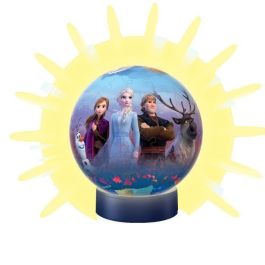 Ravensburger Puzzle 3D Redondo La Reina de las Nieves 2 Iluminado 72 Piezas