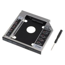 Ewent Adaptador Sata III EW7005 para SSD/HDD en ranura CD/DVD/Blu-ray, compatible con SATA I/II/III, 2.5 pulgadas