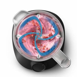 Philips Licuadora HR2041/41 - 450W - Negra - Vaso Plástico 1.9L - ProBlend 4