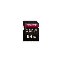 Transcend SDXC SDC700S Tarjeta de Memoria 64GB, Velocidad Lectura 285MB/s, Escritura 180MB/s, Clase 10 U3 V90 NAND Precio: 155.59000017. SKU: B13GGJEQ56