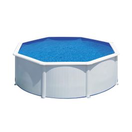 Piscina redonda de pared de acero con chapa blanca 370 x 122 cm Precio: 1167.49999993. SKU: B18J9T42ZB