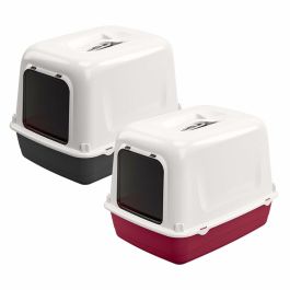 Caseta sanitaria para gatos CLEAR CAT 10 - Plástico - Filtro de carbón activado - Puerta - FERPLAST