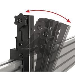 B-Tech System X Brazos Interfaz Universales con Inclinación - VESA 200, hasta 47", 70kg, Inclinación +20°, Negro