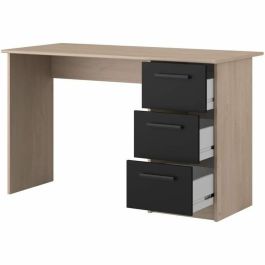 Parisot Escritorio Right Office 3 Cajones Decoración Brooklyn Chene L 121.4 x D 55 x H 74.5 cm