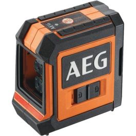 Medición láser AEG CLR215-B, alcance 15 m, láser rojo, 2 líneas, con 1 adaptador, 2 pilas AA, 1 bolsa de almacenamiento, tira de velcro