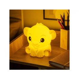 Disney Lámpara Squishy Glo Silicona Recargable Simba 15 cm Paladone