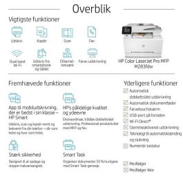 HP Color LaserJet Pro MFP M283fdw, Laser, 600 x 600dpi, 22ppm, A4, 256MB, WiFi, 2.7″ HP Color LaserJet Pro MFP M283fdw, Laser, 600 x 600dpi, 22ppm, A4, 256MB, WiFi, 2.7″