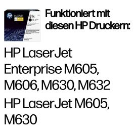 HP CF281X Cartucho de Tóner Original LaserJet de Alta Capacidad Negro 25000 Páginas