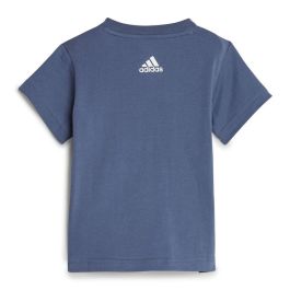 Conjunto Deportivo para Bebé Adidas I Lin Co Set Infantil Azul Gris
