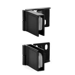 HERRAJES ALK Bisagra para Puerta de Cristal Interior sin perforar Negro 170° para vidrio máx. 5mm Precio: 4.68999993. SKU: B1A3XCM4Z9