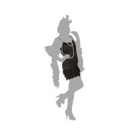 Disfraz Charleston Negro Mujer Adulto M-L
