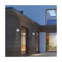 RABALUX RAB-77074 Aplique de Pared Exterior Moderno Mataro LED 7W 580Lm 4000K Luz Natural IP54 Blanco Aluminio Cristal RABALUX RAB-77074 Aplique de Pared Exterior Moderno Mataro LED 7W 580Lm 4000K Luz Natural IP54 Blanco Aluminio Cristal