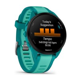 Garmin Forerunner 165 Music aqua Reloj Inteligente GPS AMOLED Pantalla Táctil Resistente al Agua Monitor de Frecuencia Cardíaca y Oxígeno