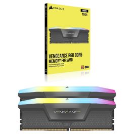 Corsair Memoria RAM DDR5 Kit 32GB (2x16GB) 6000MHz AMD EXPO RGB