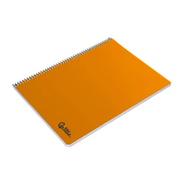 Liderpapel Cuaderno Espiral A4 Smart Tapa Blanda 80 Hojas 75gr Pauta 2,5mm con Margen Color Naranja