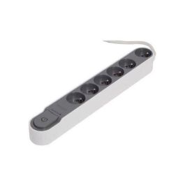 CHACON Bloque supresor de sobretensiones multiconector con interruptor 6 enchufes 16A 1.5m gris Precio: 27.50000033. SKU: B1KNV29NDR