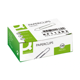Q-connect Clips n 1 picos niquelados 20 mm punta caja de 100 unidades