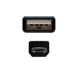 Nanocable Cable USB 2.0 Tipo A Macho a Micro USB B Macho para Móviles y Cámaras Digitales, 0,8 m Negro Nanocable Cable USB 2.0 Tipo A Macho a Micro USB B Macho para Móviles y Cámaras Digitales, 0,8 m Negro