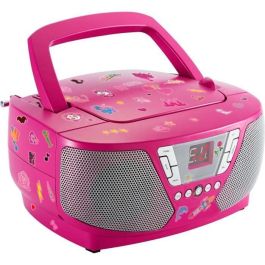 BIGBEN INTERACTIVE CD60RSSTICK Reproductor de Radio CD Portátil Estéreo FM, AUX-IN, Pantalla LED, Rosa con 5 Hojas Pegatinas BIGBEN INTERACTIVE CD60RSSTICK Reproductor de Radio CD Portátil Estéreo FM, AUX-IN, Pantalla LED, Rosa con 5 Hojas Pegatinas