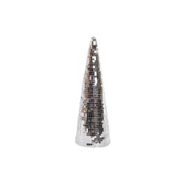DKD Home Decor Cono de Navidad moderno plateado de acrílico hecho a mano 30x10 cm Precio: 4.49999968. SKU: B1KFG2TRQ8