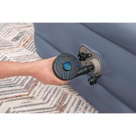 Bestway 6713I Colchón Hinchable Tritech™, 2 plazas, 203x152x51 cm, Bomba Eléctrica Integrada, con Estructura de Cama
