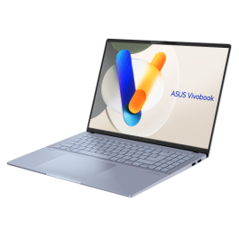 ASUS Vivobook S 16 OLED S5606CA-RI076W - Portátil 16" WQXGA+ 120Hz, Intel Core Ultra 7 255H, 16GB RAM, 512GB SSD, Arc 140T, Windows 11 Home, Azul Neblina - Teclado QWERTY español