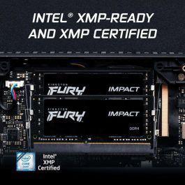 Kingston FURY Impact 16 GB DDR4-3200 SODIMM, 1.2V CL20 para portátiles AMD Ryzen e Intel XMP, Plug N Play