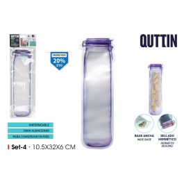 Set de 4 bolsas reutilizables para alimentos Quttin 10.5x32 cm (36 Cajas) Precio: 31.89000012. SKU: B1BGFKYNQZ