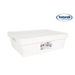 Inde Caja Almacenaje 9.2L con Tapa Maya Blanca 36x28x11 cm (12 Unidades) Precio: 47.59000059. SKU: B18GLBCSEP