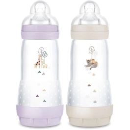 Set de 2 biberones - MAM - Easy Start - Anticólico - 320 ml - Tetina Flow 3 - Lila + Arena Precio: 31.9500005. SKU: B1DW4CQF3N